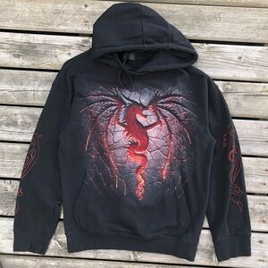 Spiral Brand Dragons Graphic Hoodie.